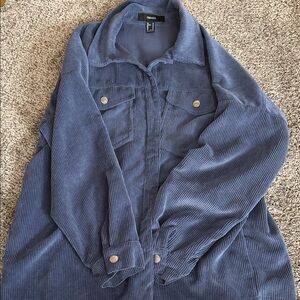 Forever 21 Indigo Corduroy Jacket